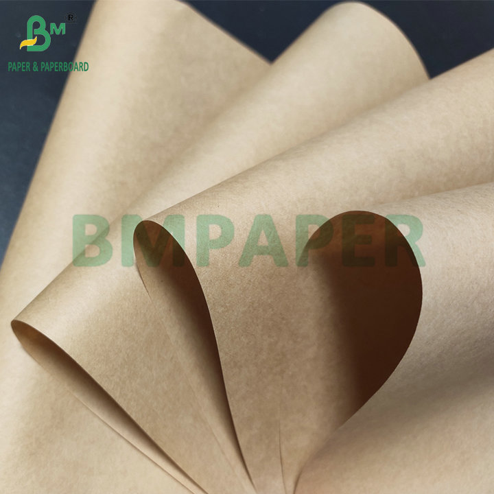 Strength 90g 100g Pure Kraft Paper Roll For Making Shopping Bag Coffee Take-out Bags