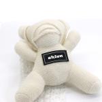 White Cotton Key Chain , Cute Bear Keychain 11.5cm×6.5cm Size