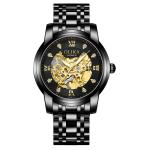 Mineral Harden Glasses Automatic Mechanical Watches Men Wrist Luxury