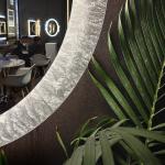 Wall Mounted Frameless Round Led Bathroom Mirror With Modern Design