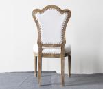 New design flower wooden shape frame back wedding chair royal event wedding