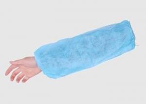 China Breathable Disposable Plastic Arm Sleeves  , Arm Protection Sleeves Elastic Design wholesale