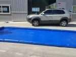 Flexible Blue Car Wash Mats Water Containment Printing Double - Tripple Stitch