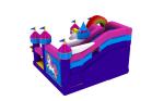 Unicorn World Kids Inflatable Bounce House With Slide Beauty Pink Princess