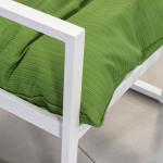 Outdoor Leisure Aluminum Garden Chair Aluminum Lounge Set L 45 x W48 x H45cm