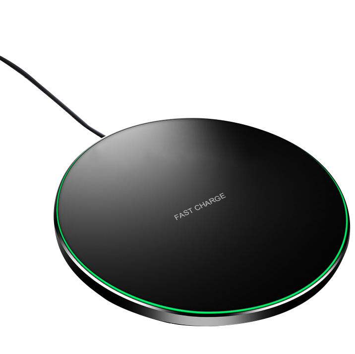 15W Abs Metal Qi Standard Wireless Phone Charging Pad Fast For Mobile Phone