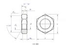 M14*2mm Pitch SUS316 SUS316L Stainless Steel Hex Jam Nut DIN936