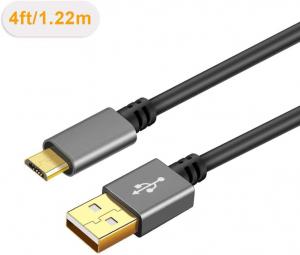 China 0.56ft Coiled USB 2.0 To Micro USB Cable , TPU USB Data Cable Cord wholesale