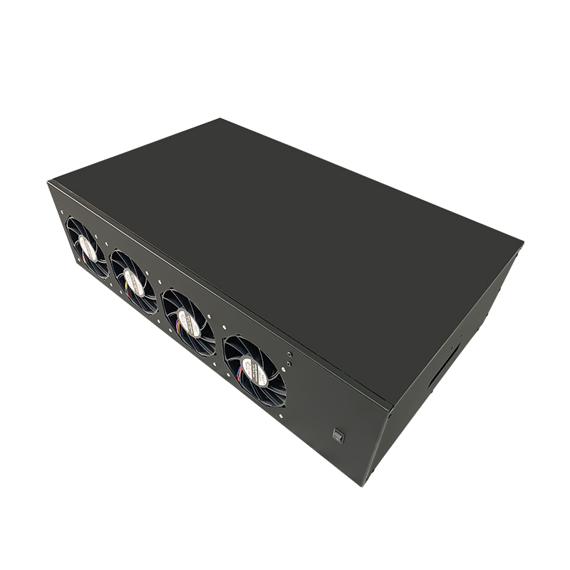 Brand New 24 bay black server case 8 GPU Graphics Case Open Air Rack server cases