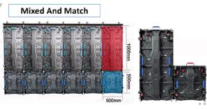 China Full Color P3.91 P4.81 Outdoor Rental Led Display Screen 500x1000mm 3840hz Stage Led Display panels wholesale