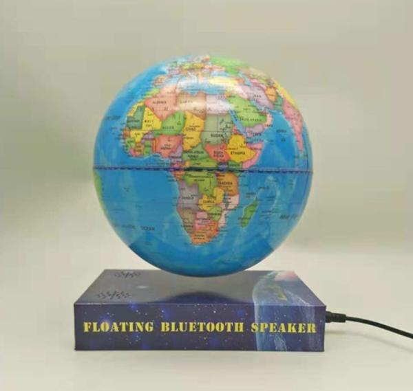 book base magnetic levitation bottom globe with bluetooth speaker ,floating