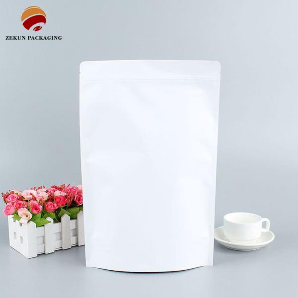 Slider Closure Food Grade Stand Up Pouch Coffee Bags PET/AL/PE