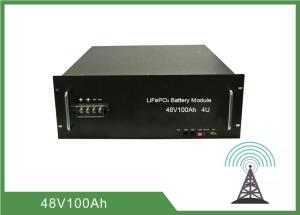 China 100Ah 4U Rack 48V Deep Cycle Battery , Lithium Ion Battery For Telecom Application wholesale