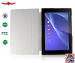 New Arrival 100% Qualify Four Foldable PU Leather Cover Cases For SONY Xperia