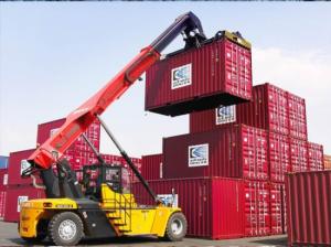 China Customized Reach Stacker Forklift High Efficiency 45 Ton Weather Resistance wholesale