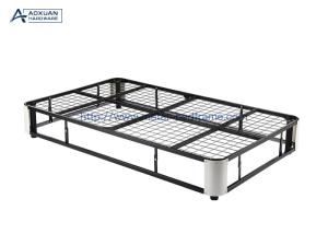 China Double Noiseless 1.5 Meters Metal Box Bed Frame Double wholesale
