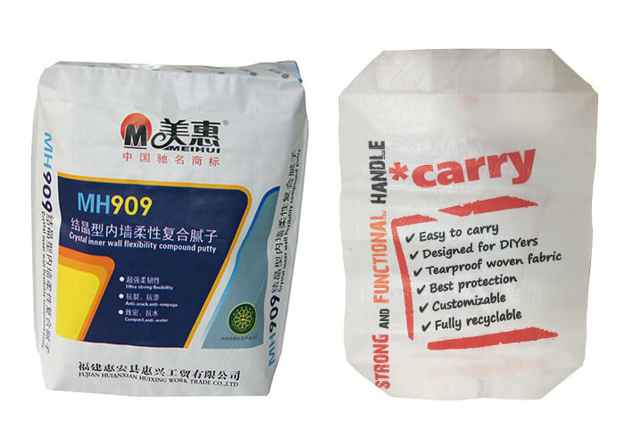 Colorful Printing Woven Polypropylene Feed Bags Adjustable By Micro Perforation