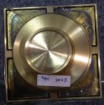 Golden color floor drain, PVD finished.10*10cm