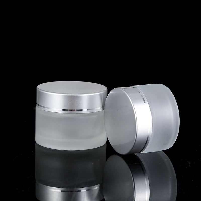 Logo/Graphic Design Borosilicate Glass Round Storage Jars with Childproof Cap in Black Matte and White Matte