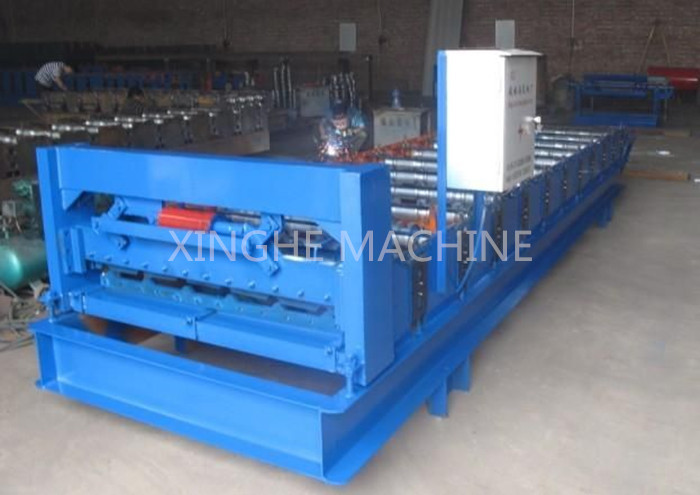Sheet Metal Glazed Tile Roll Forming Machine With 4 Tons High Capacity