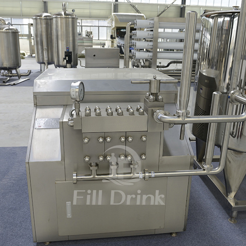 Ceramic Plunger Juice Processing Equipment 25MPa Juice Homogenizer Machine