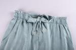 Stockpapa Ladies Plain Dyed Denim Wrap Skirts With Belt