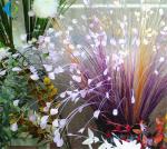 Colorful Fake Onion Grass , Plastic Peacock Flower Plant Various Size
