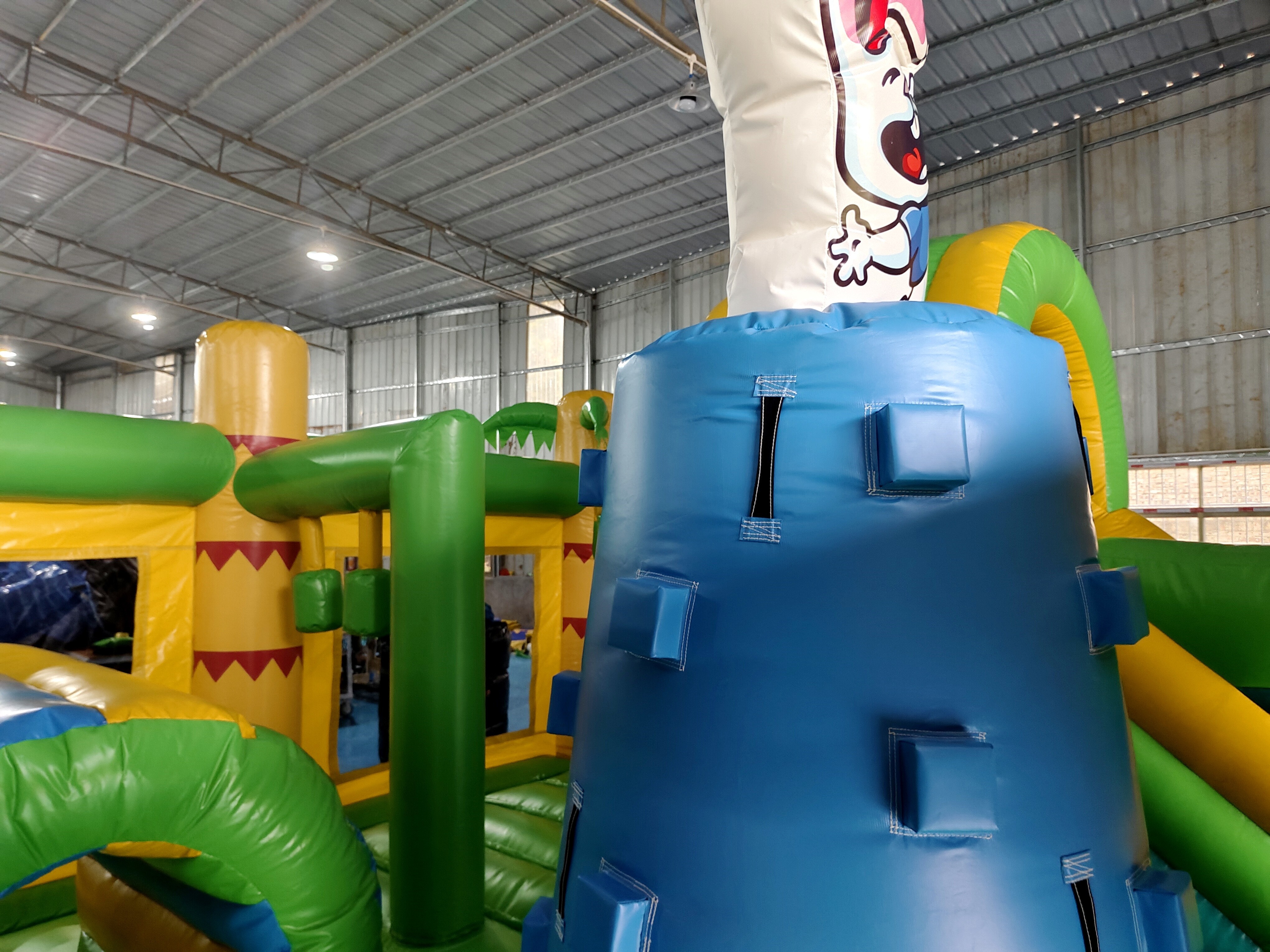 Commercial Grade Outdoor Inflatable Combo Zoo Giraffe Inflatable Bounce House With Slide Funny Jumping Castle
