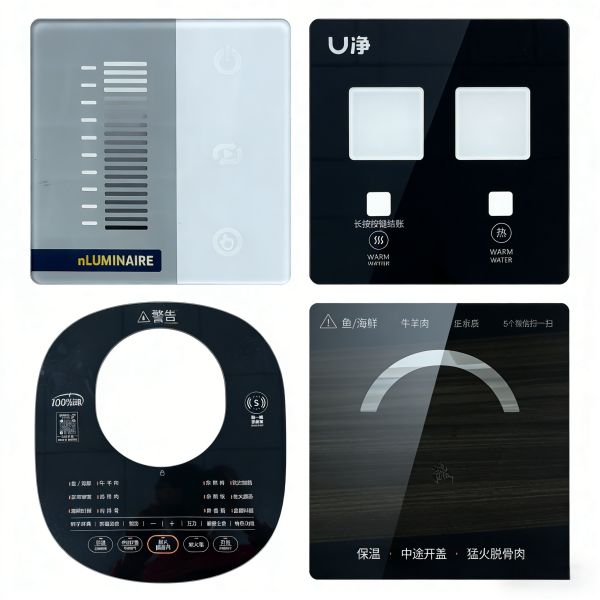 Custom Acrylic Control Panel Overlay with Precision Silk Screen Printing, Custom CNC Cutting, and Scratch Resistant Surface