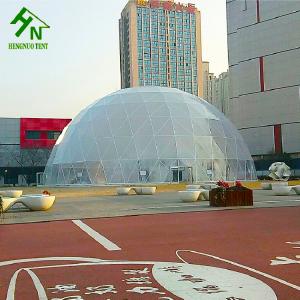 China PVC Glass Door Geodesic Insulated Dome Tent Fire Proof Durable Shelter wholesale