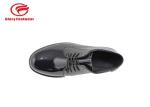 Goodyear Welt Shiny Police Leather Shoes , Low Cut Police Officer Work Shoes