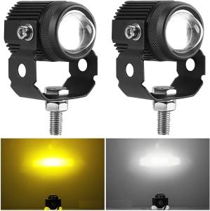 China High Brightness Blakc casing Single Lens Motorcycle Projector LED Light wholesale