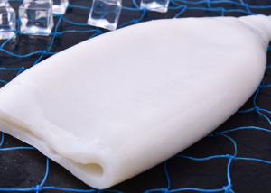China squid tubes with EU standard IQF wing off chemical off white color no additives forzen squid rings wholesale
