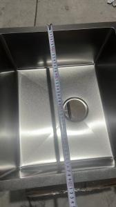 China Handmade Kitchen Sink With Stainless Steel Drainer Single Bowl Sink Square wholesale