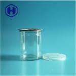 Transparent Airtight PET Easy Open Cans Plastic / PET Food Can For Leak Proof