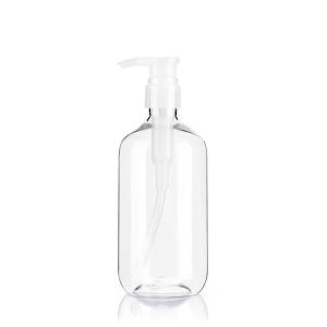 China 520ml Big Capacity Clear Empty Bottle With Transparent Pump Dispenser wholesale