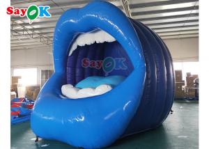 China Stage Background Props Custom Inflatable Products Opening Mouth For Single Party Decor wholesale