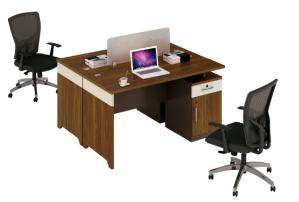 China modern 2 seater wood office clerk workstation computer table furniture wholesale