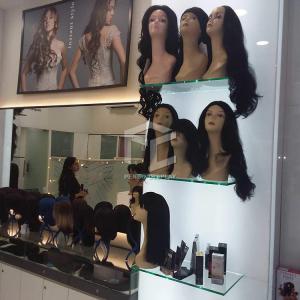 China 10mm Tempered Glass Wig Display Case OEM With Store Interior Design wholesale