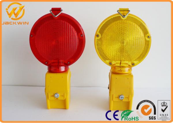 ON OFF Button LED Barricade Light , Warning Strobe Lights Vehicle Amber / Yellow