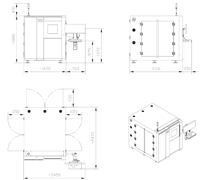 Deep Penetration Imaging Internal Porosity Defect Checking Die casting X-ray AX9600 Unicomp