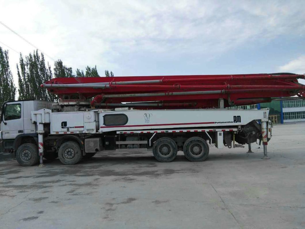 Concrete Bathching Plant 56 Meter Putzmeister Boom Pump Truck