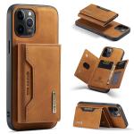 Khaki Magnetic Card Holder Wallet Mobile Phone Cases for iPhone 11 12 13 14 15