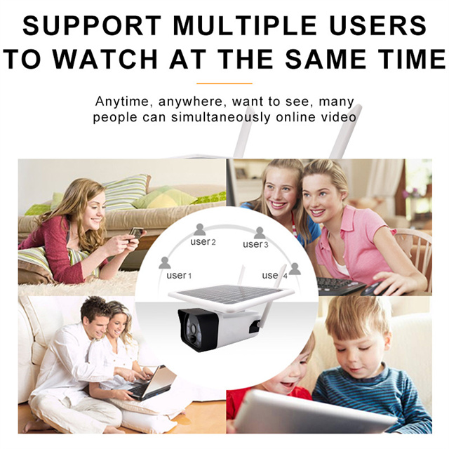 IP66 4g Low Power Solar Wifi Bullet Camera 1920x1080 Resolution