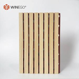 China Melamine MDF Grooved Acoustic Panels 133x2440mm 197x2440mm For Ceiling And Wall wholesale