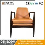 Hotel Furniture Solid Wood PU Leather Living Room Bedroom Home OEM Chair