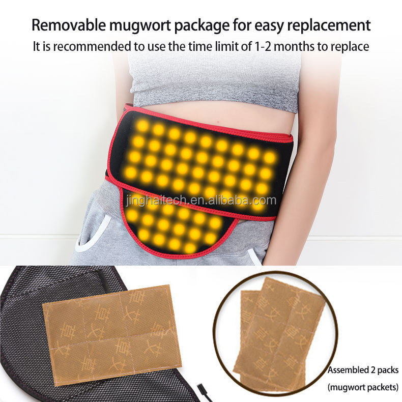 10000mah Battery Rechargeable Heated Vest warm Uterus Belt 108*28cm