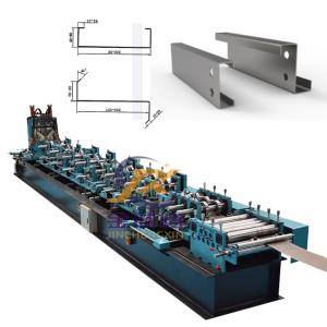 China Fully Automatic CZ Type Steel Purlin Machine 0-25m/min 18 Stations rollers wholesale