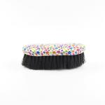 7" Long Colourful Flower Patterned Horse Dandy Brush For Horse Grooming