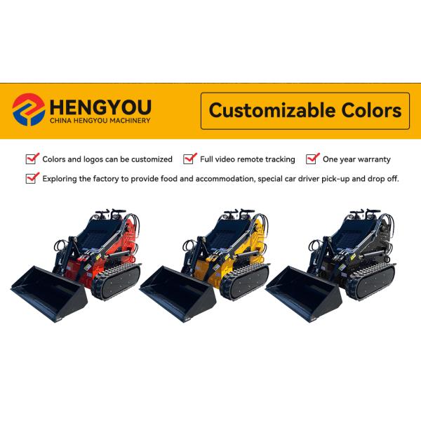 Free Shipping Mini Track Loader diesel Skid Steer Loader with Mower Electric Loader Backhoe